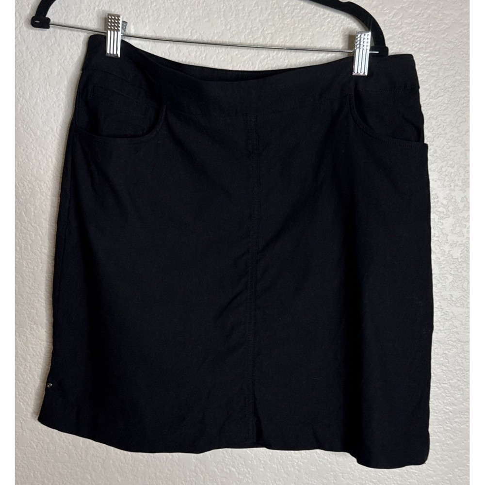 Hilary Radley Womens Large Black Skort Shorts Pocket Pickle‎ Ball Outdoor Golf